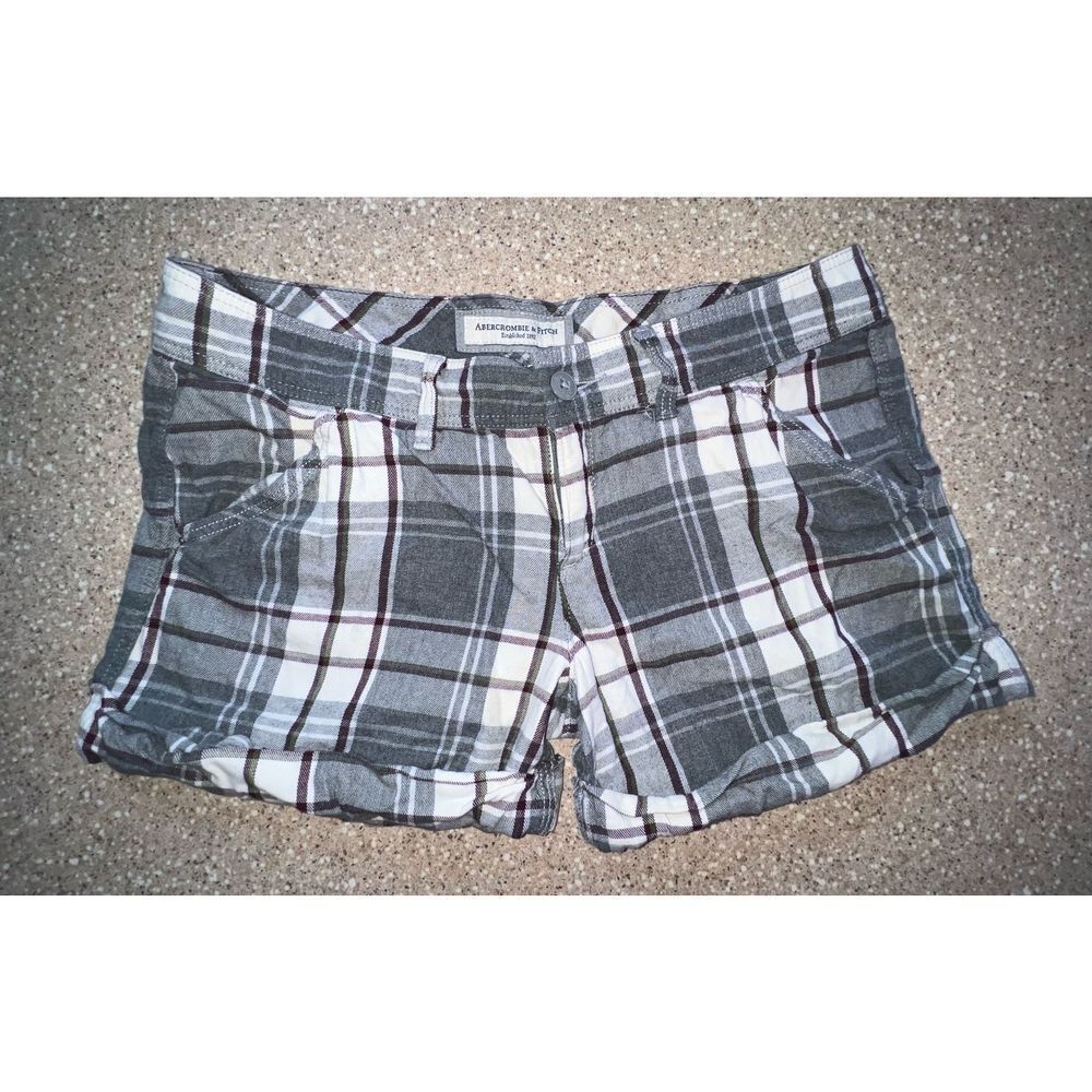 Plaid Shorts ~ Abercrombie & Fitch ~ Sz 6 ~ EUC